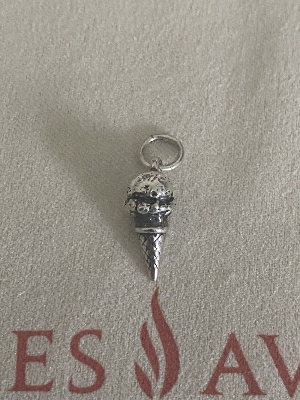 James Avery Retired 3D Ice Cream Cone Charm